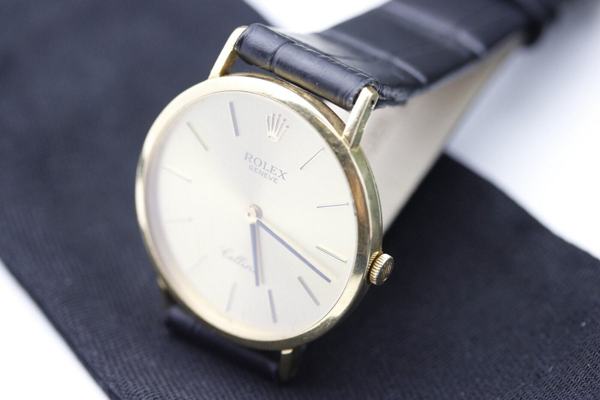 Rolex Cellini Handaufzug mit 750/-Gelbgold Gehäuse