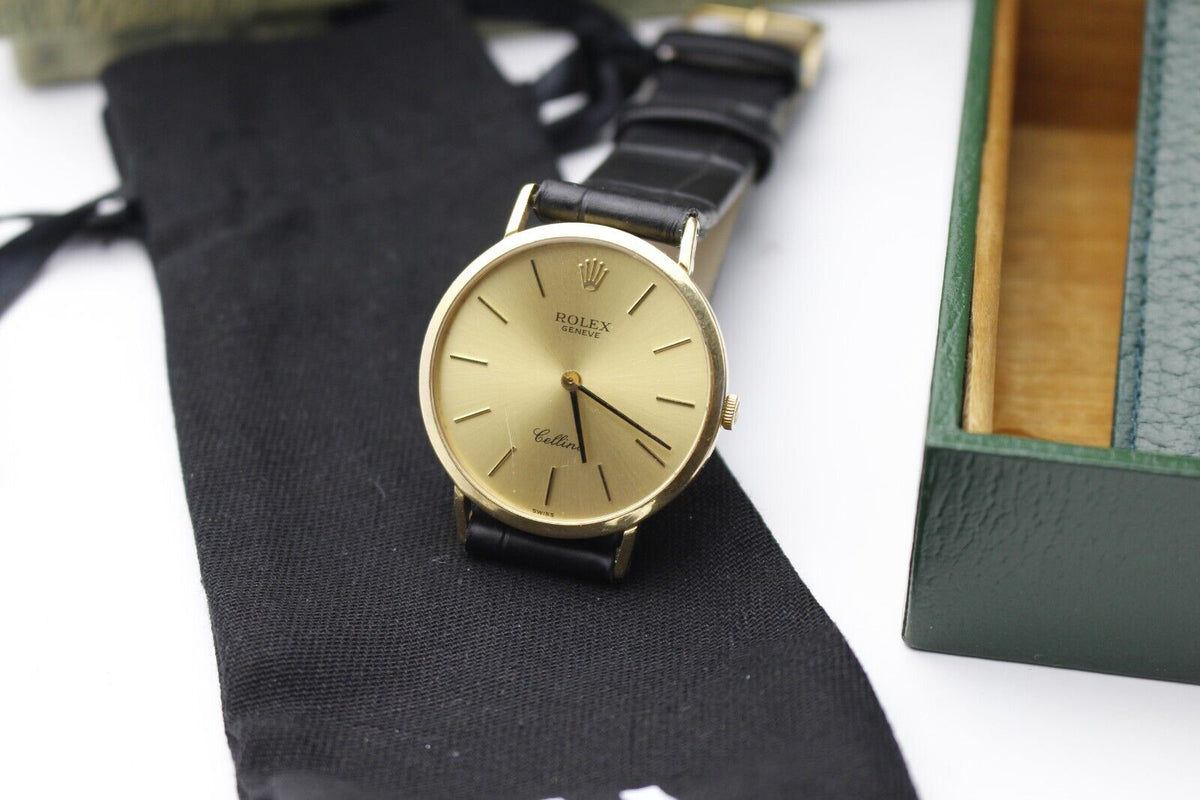 Rolex Cellini Handaufzug mit 750/-Gelbgold Gehäuse
